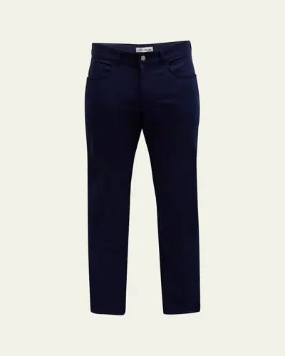 Peter Millar Men's Eb66 5-pocket Performance Pants In Blue
