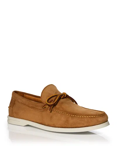 Peter Millar Men's Excursionist Boat Shoes In Whiskey