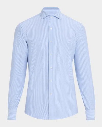 Peter Millar Men's Excursionist Flex Thin Stripe Sport Shirt
