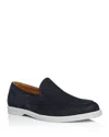 Peter Millar Men's Excursionist Nubuck Venetian Loafers In Dark Navy
