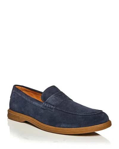 Peter Millar Men's Excursionist Penny Loafers In Blue