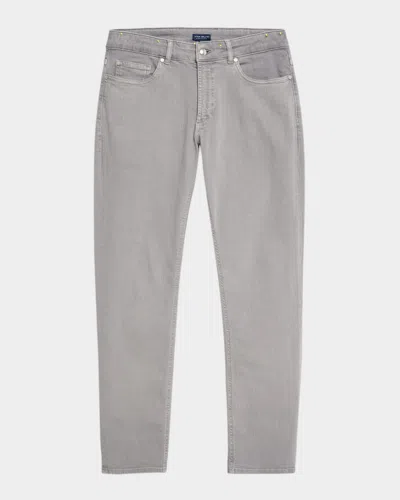 Peter Millar Men's Fairfield Garment-dyed Denim Pants In Gray