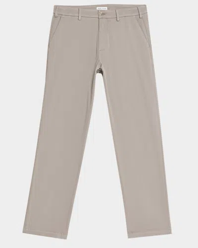 Peter Millar Men's Flat Front Trousers In Signature Sateen In Gray