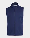 Peter Millar Men's Fuse Water-resistant Hybrid Vest In Blue
