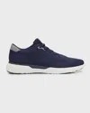 Peter Millar Men's Glide Mesh Low-top Sneakers In Blue