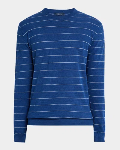 Peter Millar Men's Hastings Stripe Crewneck Sweater