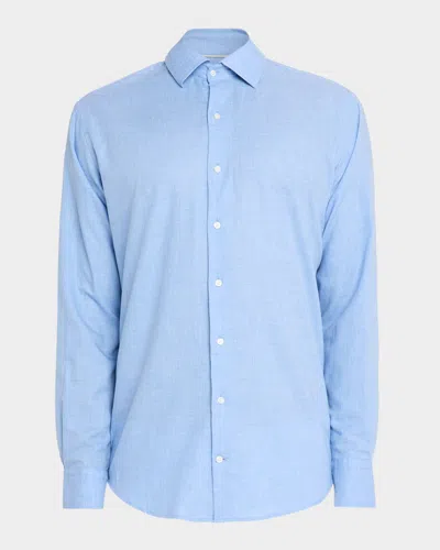 Peter Millar Men's Highlands Twill Sport Shirt