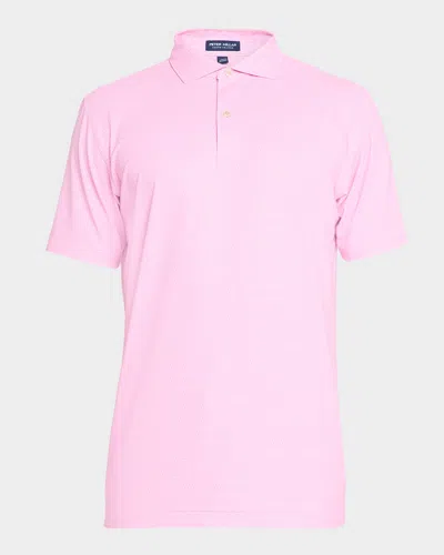 Peter Millar Men's Jukebox Performance Jersey Polo In Pink
