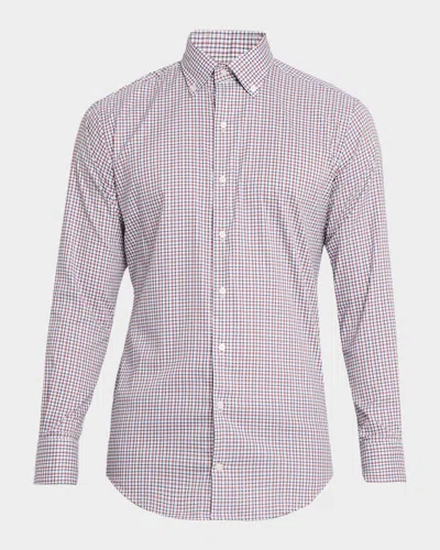 Peter Millar Men's Julian Plaid Check Shirt In Multi