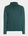 Peter Millar Men's Merge Water-resistant Hybrid Jacket In Green