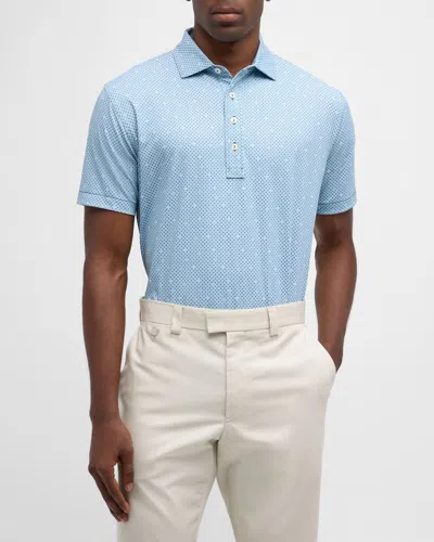 Peter Millar Men's Mosaic Performance Jersey Polo In Lacinato