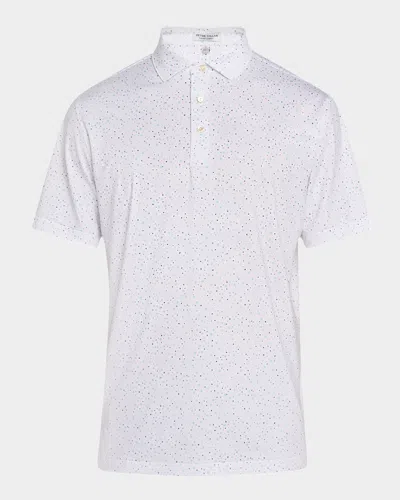 Peter Millar Men's Mulled Wine Performance Polo Shirt In White