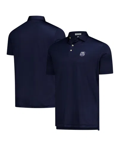Peter Millar Men's Navy Tgl Tesseract Performance Polo Shirt In Blue