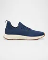 Peter Millar Men's Odeon Knit Sneakers In Blue