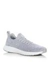 Peter Millar Men's Odeon Knit Sneakers In Gray