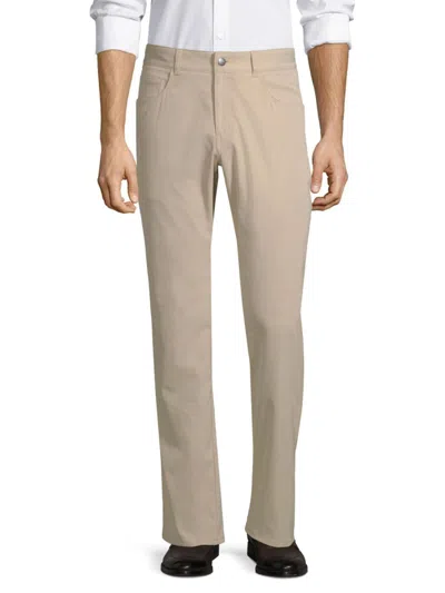 Peter Millar Men's Performance Five-pocket Pants In Khaki