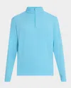 Peter Millar Men's Perth Melange Performance Quarter-zip Sweater