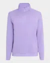 Peter Millar Men's Perth Melange Performance Quarter-zip Sweater