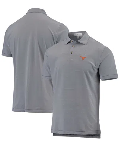 Peter Millar Men's  Navy Texas Longhorns Jubilee Stripe Polo Shirt In Gray