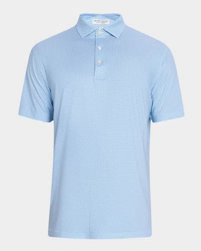 Peter Millar Men's Phoenix Performance Jersey Polo Shirt In White