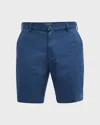 Peter Millar Pilot Slim-fit Stretch-pima Cotton-twill Shorts In Washed Navy