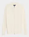 Peter Millar Men's Reid Ribbed Full-zip Sweater