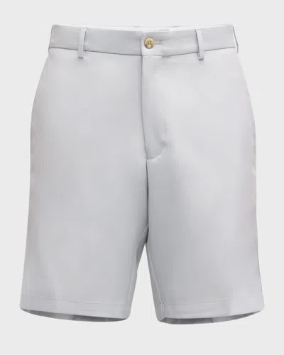 Peter Millar Men's Salem High Drape Performance Shorts In White
