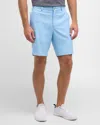 Peter Millar Salem High Drape Performance Shorts In Blue