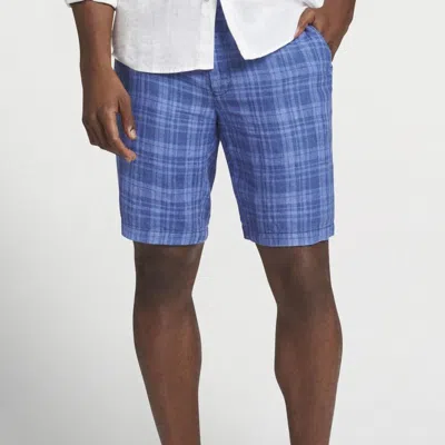 Peter Millar Men's Seaside Linen Delave Shorts In Ocean Blue