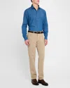 Peter Millar Signature Sateen Five Pocket Pants In Grain