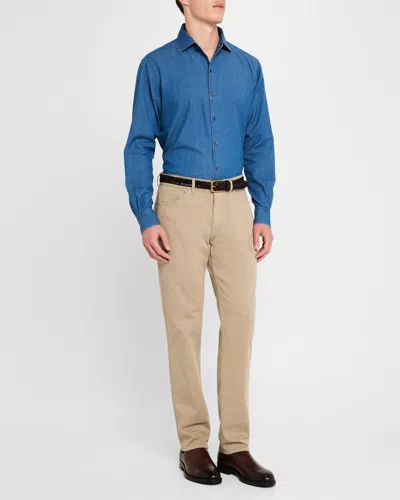 PETER MILLAR MEN'S SIGNATURE SATEEN 5-POCKET PANTS