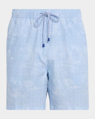 Peter Millar Men's Sintra Swim Trunks In Blue