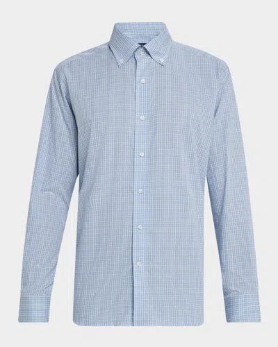Peter Millar Men's Sorrento Cotton Plaid Sport Shirt