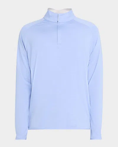 Peter Millar Men's Stealth Performance Quarter-zip Pullover In Purple