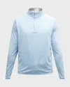Peter Millar Stealth Performance Quarter-zip Pullover In Steel
