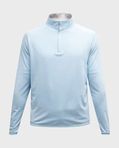 PETER MILLAR MEN'S STEALTH PERFORMANCE STRETCH QUARTER-ZIP SWEATER