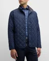 Peter Millar Crown Suffolk Quilted Jacket In Navy