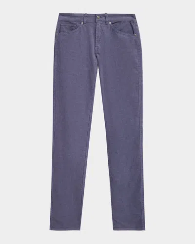 Peter Millar Men's Superior Soft Corduroy Pants In Purple