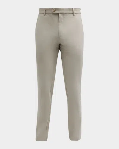 Peter Millar Crown Crafted Surge Performance Tailored Fit Trousers In Gale Grey