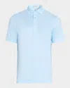 Peter Millar Men's Tequila Sunrise Performance Jersey Polo In White