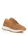 Peter Millar Men's Wayfare Runner Sneakers In Brown