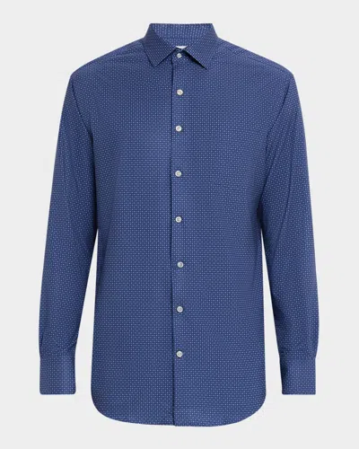 Peter Millar Men's Winnipeg Performance Poplin Sport Shirt