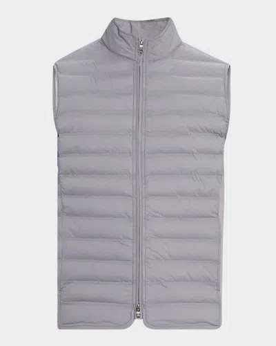 Peter Millar Men's Winsome Hybrid Full-zip Vest