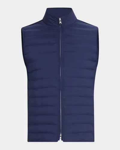 Peter Millar Men's Winsome Hybrid Full-zip Vest