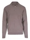 Peter Millar Merino Wool Jumper In Brown