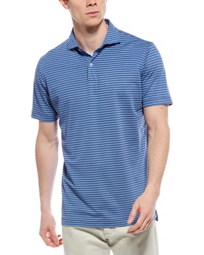 Peter Millar Mezzo Performance Mesh Polo Shirt In Blue