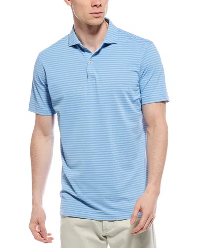 Peter Millar Ballad Performance Jersey Polo In Blue Spruce