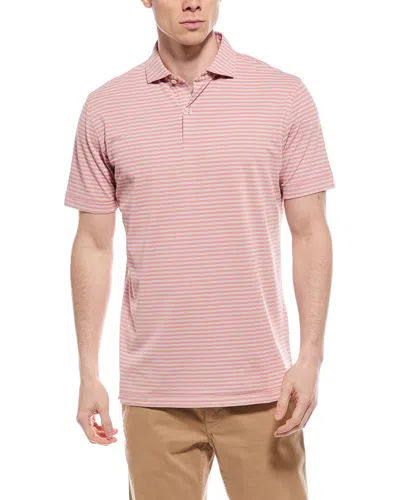 Peter Millar Mezzo Performance Mesh Polo Shirt In Pink