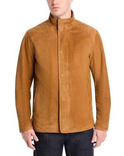 Peter Millar Norwalk Nubuck Leather Coat In Multi