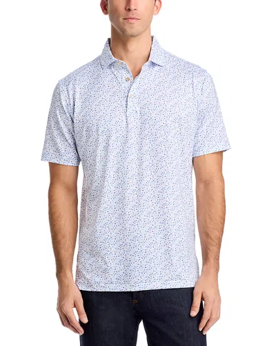 Peter Millar Oyster Roast Performance Polo Shirt In White